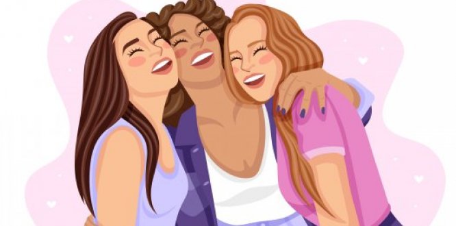 Mujeres abrazando 