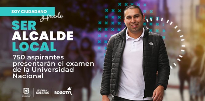 Foto de ciudadano sonriendo caminando por la calle 750 ciudadanos cumplieron la etapa de requisitos para ser alcaldes y alcaldesas de la localidad de Puente Aranda