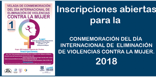 CONMEMORACIÓN DÍA DE ELIMINACIÓN DE VIOLENCIAS CONTRA LA MUJER CONMEMORACIÓN DÍA DE ELIMINACIÓN DE VIOLENCIAS CONTRA LA MUJER