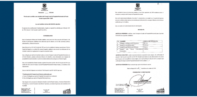 Consejo Local de Propiedad Horizontal de Puente Aranda vigencia 2018-2020 Consejo Local de Propiedad Horizontal de Puente Aranda vigencia 2018-2020