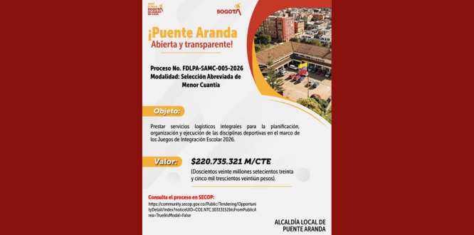 proceso No. FDLPA-SAMC-005-2026 Modalidad: Selección Abreviada de Menor Cuantía.
