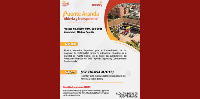 Proceso No. FDLPA-IPMC-008-2026 Modalidad: Mínima Cuantía. Proceso No. FDLPA-IPMC-008-2026 Modalidad: Mínima Cuantía.