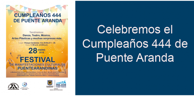 Celebremos el Cumpleaños 444 de Puente Aranda Celebremos el Cumpleaños 444 de Puente Aranda