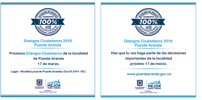 Alcaldía Local invita a la comunidad a participar en los Diálogos Ciudadanos Alcaldía Local invita a la comunidad a participar en los Diálogos Ciudadanos