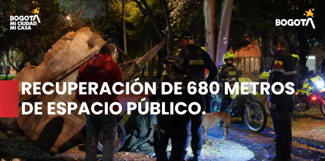 Operativo interinstitucional permitió recuperar 680 metros de espacio público y sensibilizar a comerciantes de 46 establecimientos para prevenir la extorsión. Operativo interinstitucional permitió recuperar 680 metros de espacio público y sensibilizar a comerciantes de 46 establecimientos para prevenir la extorsión.