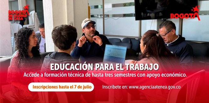 Educación para el Trabajo: últimos días para acceder a programas técnicos orientados a la formación para el empleo.