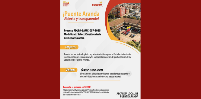 Proceso: FDLPA-SAMC-057-2025 Modalidad: Selección Abreviada de Menor Cuantía