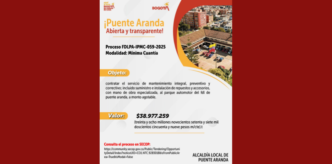 Proceso No. FDLPA-IPMC-059-2025 Modalidad: Mínima Cuantía. Proceso No. FDLPA-IPMC-059-2025 Modalidad: Mínima Cuantía.